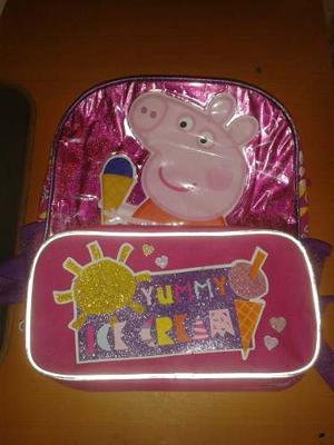 Morral Y Lunchera Peppa Poco Uso