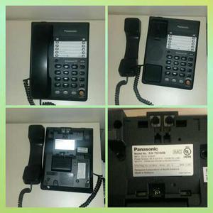 Teléfono Panasonic Modelo Kx-ts 105b Negro Con Alta Voz