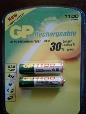 Baterías Recargables Triple Aaa Gp