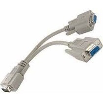 Cable Multiplicador Video Vga Macho A 2 Vga Hembra