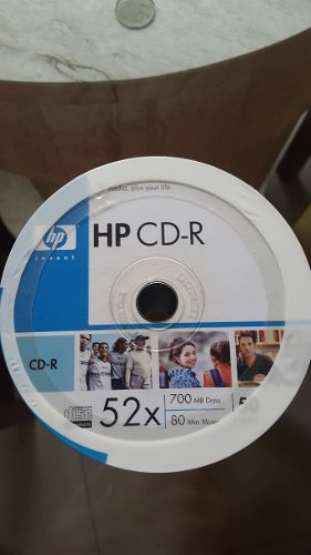 Cd Virgen Hp Cd-r 80 Min Music 700mb Data Paquete De 50 Cd