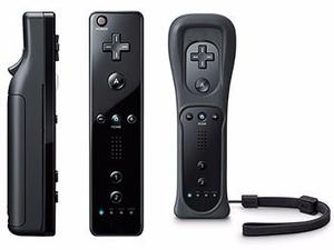 Control Remoto De Wii Negro Con Forro Protector De Silicon