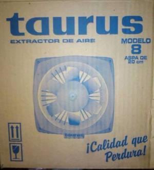 Extractor Ventilador Aire Taurus Nuevo 8pulgada Plastico 20c