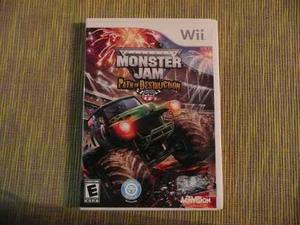 Juego Wii Monster Jam Path Of Destruction Original.