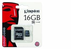 Memoria Micro Sd Kingston 16gb + Adaptador Original