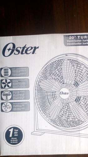 Ventilador De Mesa Oster Turbo Fan 20 Pulgadas