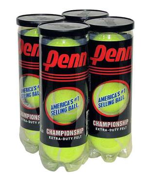 12 Pelotas De Tennis Marca Penn, Championship Extra Duty.