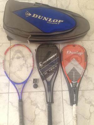 Raquetas De Tenis Y Squash Con Bolso