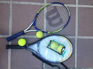 Raquetas De Tennis Wilson Y Teloon Mas Pelotas
