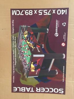 Mesa Recreacional Futbolito Vinotinto Mdf 140 X 75.5x89,7 Cm