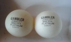 Paquete De 45 Pelotas Tenis De Mesa Gambler 40mm. 3 Estrella