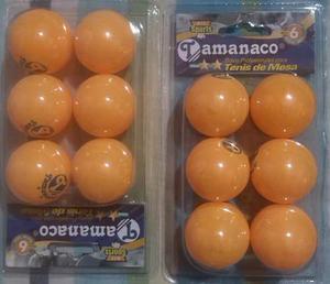 Pelotas De Ping Pong, 2 Estrellas,6 Unidades,marca Tamanaco