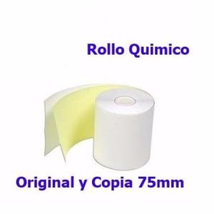 Rollo Papel Quimico 75 Mm Impresora Fiscal Epson Bixolon