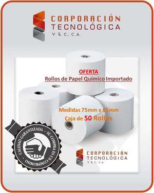 Rollos Papel Quimico 75x65mm, 2 Hojas,bixolon,pnp Fiscal