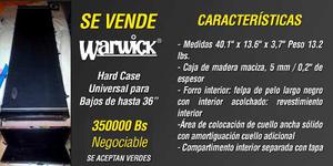 Bajo Hard Case Universal Marca Rockcase By Warwick