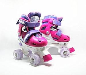 Patines De Cuatro Ruedas Ajustables Para Niñas.