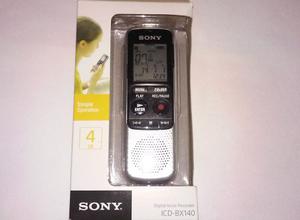 Grabadora Digital Sony Icd-bx140. Totalmente Nueva. 4gb