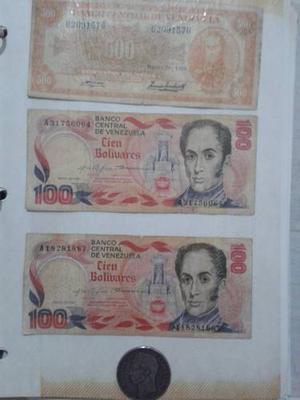 Billetes Y Moneda De Coleccion (500 Bs, 100bs Y 5bs)