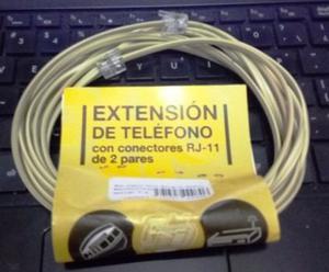 Cable Para Telefono Fijo Con Extremos Rjmts Extension