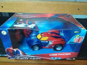Carro A Control Remoto Barato Spiderman Web Racer Nuevo