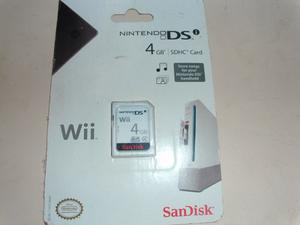 Memoria Sandisk 4gb Para Nintendo Dsi / Wii