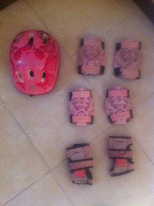 Oportunidad Casco Y Protectores Barbie Importados