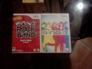 Rock Band, Sing It. Juegos De Wii