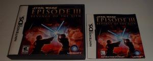 Star Wars Episode 3 Nintendo Ds - Solo Cajas Y Manuales