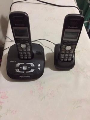 Telefonos Inalámbrico Panasonic Base Y Dos Teléfonos