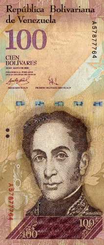 Vendo Billete De 100 Bolívares Serial: A5 