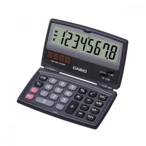 Calculadora De Bolsillo Negro, 8 Dígitos Sl-100l