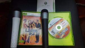 Juego Xbox 360 Karaoke Lips Con 2 Micrófonos