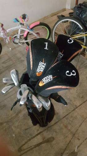 Set Palos De Golf Zurdo Tiger Shark Green Hierros Put Driver