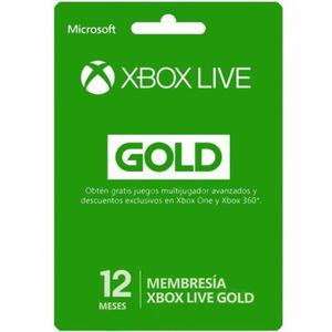Xbox Live Gold Membresia 12 Meses