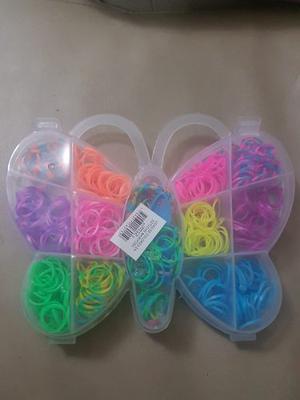 300ligas De Colores Para Pulseras O Cabello Liguitas Estuche