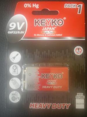 Pila Batería 9 Voltios Keyko 9v(no Es Recargable)