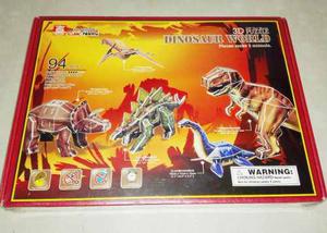 Puzzle Rompecabezas 3d Dinosaurios 94pz Nuevo Sellado