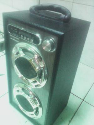 Corneta De Radio Fm Y Usb, Portatil, Con Cargador