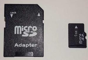 Memoria 1gb Micro Sd Con Adaptador Sin Blister