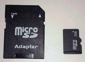 Memoria 2gb Micro Sd Con Adaptador Sin Blister