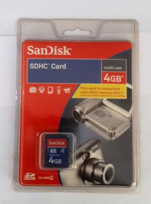 Memoria Sdhc 4gb Scandisk Original Blister Sellado