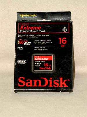 Tarjeta De Memoria Compac Flash Sandisk Extreme De 16 Gb