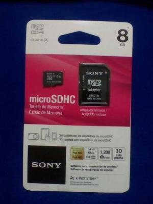 Tarjeta De Memoria Micro Sdhc 8gb Con Adaptador