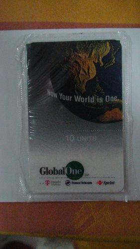 Tarjeta Telefónica Global One - Globo - 10 Units