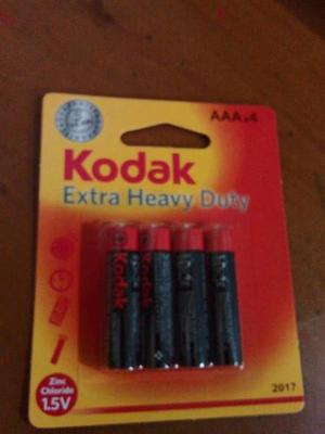 Pilas Alkalinas Baterias Triple Aaa Kodak Extra Heavy Duty