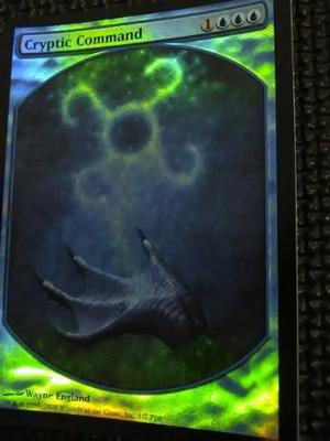 Cryptic Command Foil Textless (mtg) Magic The Gathering