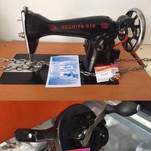 Maquina De Coser Negrita S18 Motor,pedal