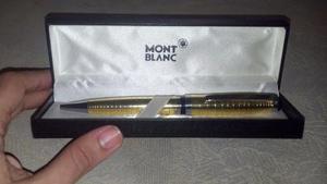 Bolígrafo Mont Blanc Edición Especial Dorado