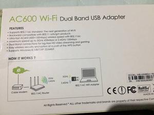 Ac600 Wifi Dual Band Usb Adapter