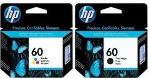 Cartucho Hp Nuevos En Su Caja 60 Color Y Negro